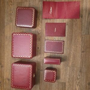 Cartier vintage boxes And Card Holder